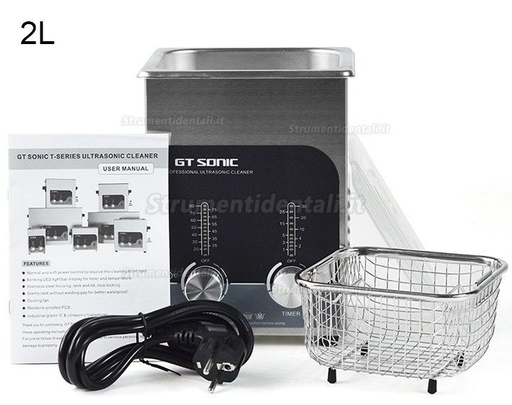 GT SONIC T-Series Digital Ultrasonic Cleaner 2-27L 100-500W wwith Heating Function